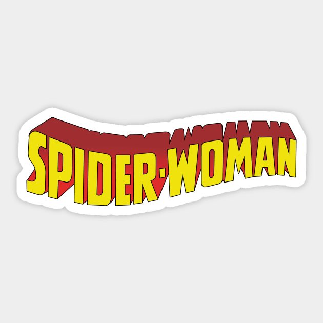 Spider woman Logo Sticker by JamesCMarshall